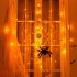 1m 70Led Spider Web Lights With Plush Spider Halloween Decorative Lamp For Party Yard Bar Haunted House warm white