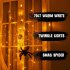 1m 70Led Spider Web Lights With Plush Spider Halloween Decorative Lamp For Party Yard Bar Haunted House warm white