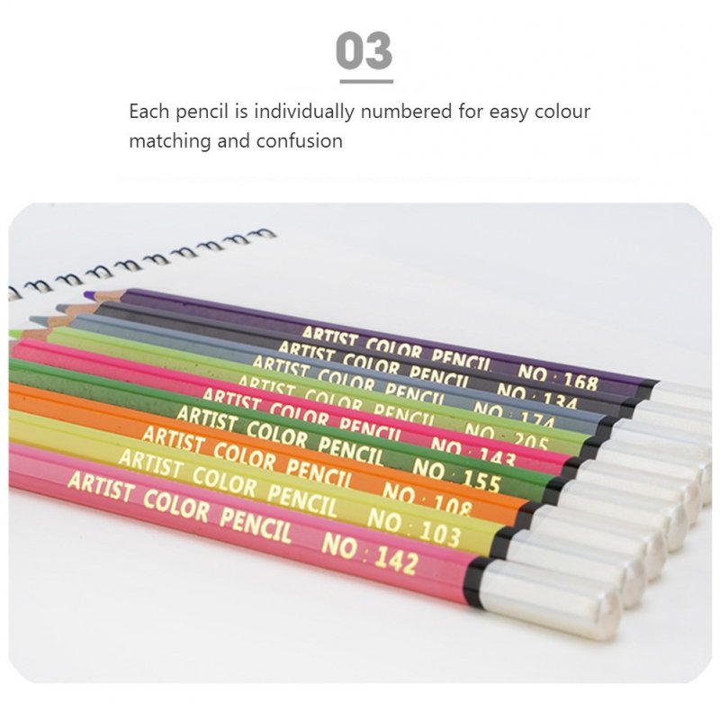 1 Set 120  Color  Wooden  Colored  Pencils Hand-painted Boxed Oily Colored Pencils Color Art Painting