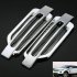 1pair Car DIY Auto Decorative Side Vent Air Flow Fender Intake Stickers Decal Silver