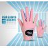 1pair Children Unisex Golf Gloves Breathable Left Right Hand Anti skid Glove Pink 14