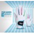 1pair Children Unisex Golf Gloves Breathable Left Right Hand Anti skid Glove White 16