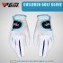 1pair Children Unisex Golf Gloves Breathable Left Right Hand Anti skid Glove White 17