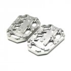 1pair Motorcycle Rear Foot Rear Brake Pedal Racing Foot Pegs FootRests Pedals for HONDA CB500X Silver