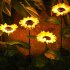 1pc 2pcs LED Solar Sunflowers Lights IP65 Waterproof Automatic On off Garden Lights For Yard Patio Garden Pathway Porch Decor 2 pcs 2 heads