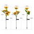 1pc 2pcs LED Solar Sunflowers Lights IP65 Waterproof Automatic On off Garden Lights For Yard Patio Garden Pathway Porch Decor 2 pcs 2 heads