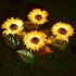 1pc 2pcs LED Solar Sunflowers Lights IP65 Waterproof Automatic On off Garden Lights For Yard Patio Garden Pathway Porch Decor 2 pcs 2 heads