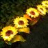 1pc 2pcs LED Solar Sunflowers Lights IP65 Waterproof Automatic On off Garden Lights For Yard Patio Garden Pathway Porch Decor 2 pcs 2 heads