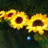 1pc 2pcs LED Solar Sunflowers Lights IP65 Waterproof Automatic On off Garden Lights For Yard Patio Garden Pathway Porch Decor 2 pcs 2 heads