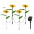 1pc 2pcs LED Solar Sunflowers Lights IP65 Waterproof Automatic On off Garden Lights For Yard Patio Garden Pathway Porch Decor 2 pcs 2 heads