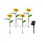 1pc LED Solar Sunflowers Lights IP65 Waterproof Automatic On/off Garden Lights