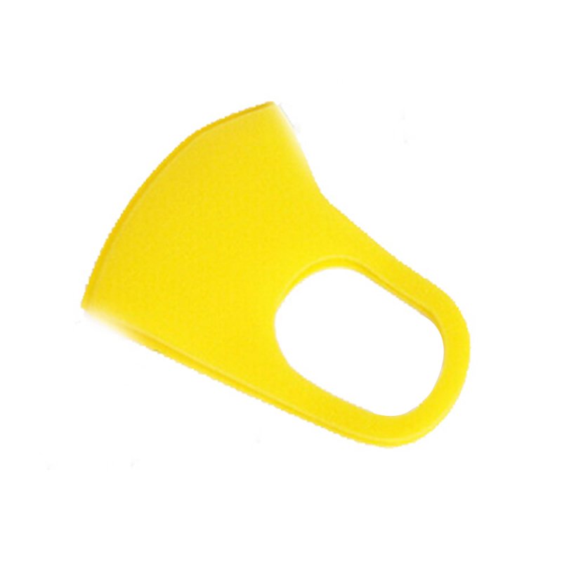 1pc/3pcs 3D Anti-fog Sponge Dustproof Washable PM2.5 Protective Mask for Kids yellow_1pc