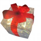 1pc/3pcs Christmas Lighted Gift Boxes Xmas Lighting Box With Bow For Christmas Party Home Indoor Porch Decoration Red bow 15cm