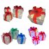1pc 3pcs Christmas Lighted Gift Boxes Xmas Lighting Box With Bow For Christmas Party Home Indoor Porch Decoration Red bow 19cm