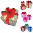 1pc 3pcs Christmas Lighted Gift Boxes Xmas Lighting Box With Bow For Christmas Party Home Indoor Porch Decoration Red bow 19cm