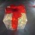 1pc 3pcs Christmas Lighted Gift Boxes Xmas Lighting Box With Bow For Christmas Party Home Indoor Porch Decoration Red bow 19cm
