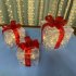 1pc 3pcs Christmas Lighted Gift Boxes Xmas Lighting Box With Bow For Christmas Party Home Indoor Porch Decoration Red bow 19cm