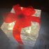 1pc 3pcs Christmas Lighted Gift Boxes Xmas Lighting Box With Bow For Christmas Party Home Indoor Porch Decoration Red bow 19cm