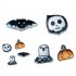 1pc 4pcs Cat Chew Toy Horrible Pumpkin Ghost Bat Skull Design Bite Resistant Stuffed Plush Toys Pet Gift For Kitten Cats 4pcs