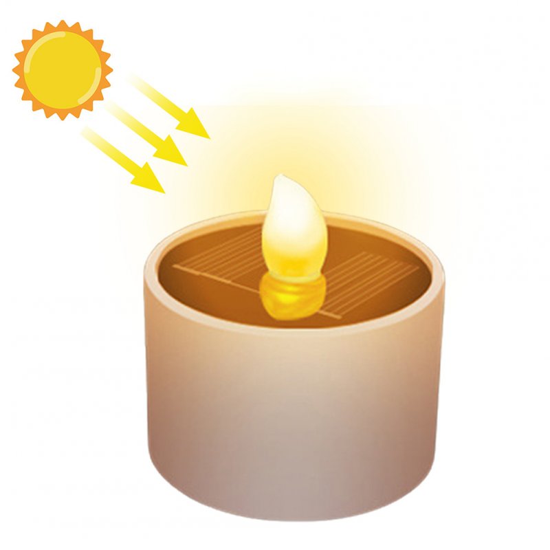 Outdoor Solar Candle Light Flameless IP42 Waterproof Induction Night Lamps