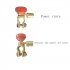 1pc Battery Switch Zinc Alloy Leakage Protection Switch Power Switch Car Battery Modification L type  red 17mm 