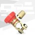 1pc Battery Switch Zinc Alloy Leakage Protection Switch Power Switch Car Battery Modification L type  red 17mm 
