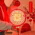 1pc Decorative Lights  Plastic Home Decoration Lights  3D Chinese Fu Hanging Light Pendant  Spherical Shaped LED Lights For Living Room Bedroom Dining Room Chin