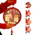1pc Decorative Lights  Plastic Home Decoration Lights  3D Chinese Fu Hanging Light Pendant  Spherical Shaped LED Lights For Living Room Bedroom Dining Room Chin