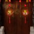 1pc Decorative Lights  Plastic Home Decoration Lights  3D Chinese Fu Hanging Light Pendant  Spherical Shaped LED Lights For Living Room Bedroom Dining Room Chin