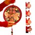 1pc Decorative Lights  Plastic Home Decoration Lights  3D Chinese Fu Hanging Light Pendant  Spherical Shaped LED Lights For Living Room Bedroom Dining Room Chin