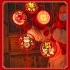 1pc Decorative Lights  Plastic Home Decoration Lights  3D Chinese Fu Hanging Light Pendant  Spherical Shaped LED Lights For Living Room Bedroom Dining Room Chin