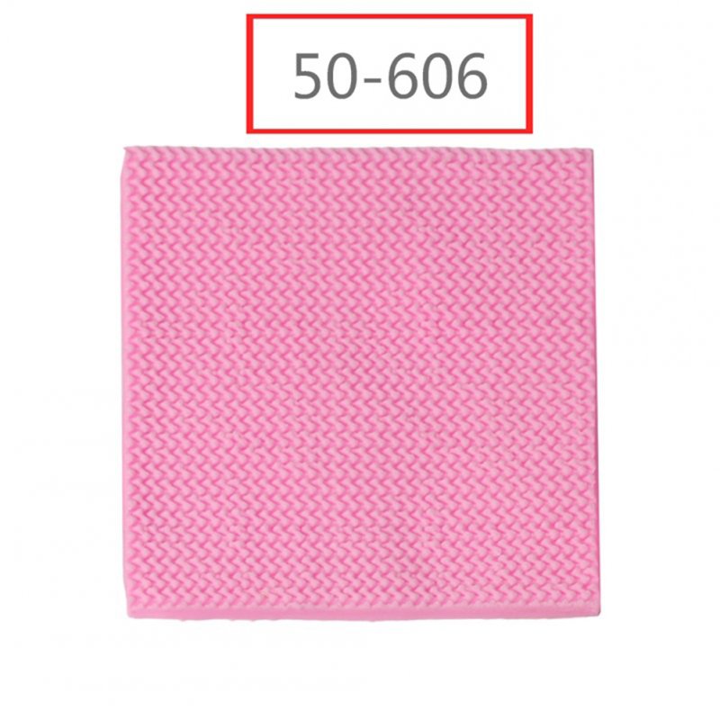1pc Needle Knitting Texture Fondant Cake Decorating Craft Mold for Baking Pink 50-606