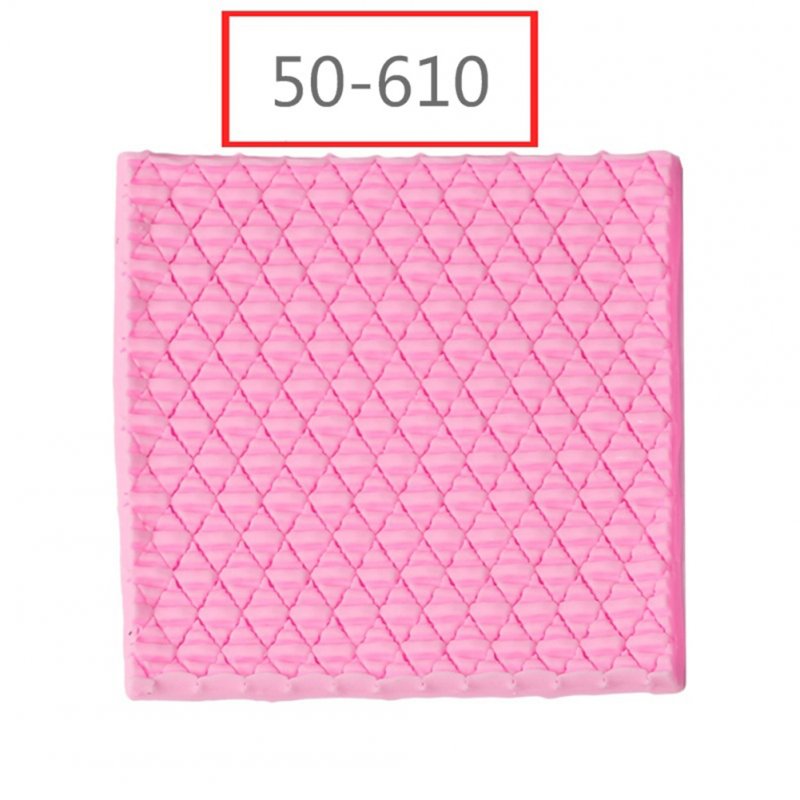 1pc Needle Knitting Texture Fondant Cake Decorating Craft Mold for Baking Pink 50-610