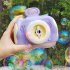 1pc Plastic Bubble Camera Outdoor Toy Bubble Machine Powered by Battery Pink