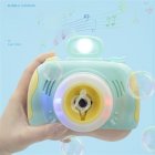 1pc Plastic Bubble Camera Outdoor Toy Bubble Machine Powered by Battery green
