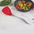 1pc Thicken Heat Resistant Stainless Steel Handle Non stick Silicone Pot Shovel red