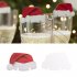 1pcs 10pcs Mini Xmas Hats Champagne Wine Glass Caps Christmas Holiday Party Decorations