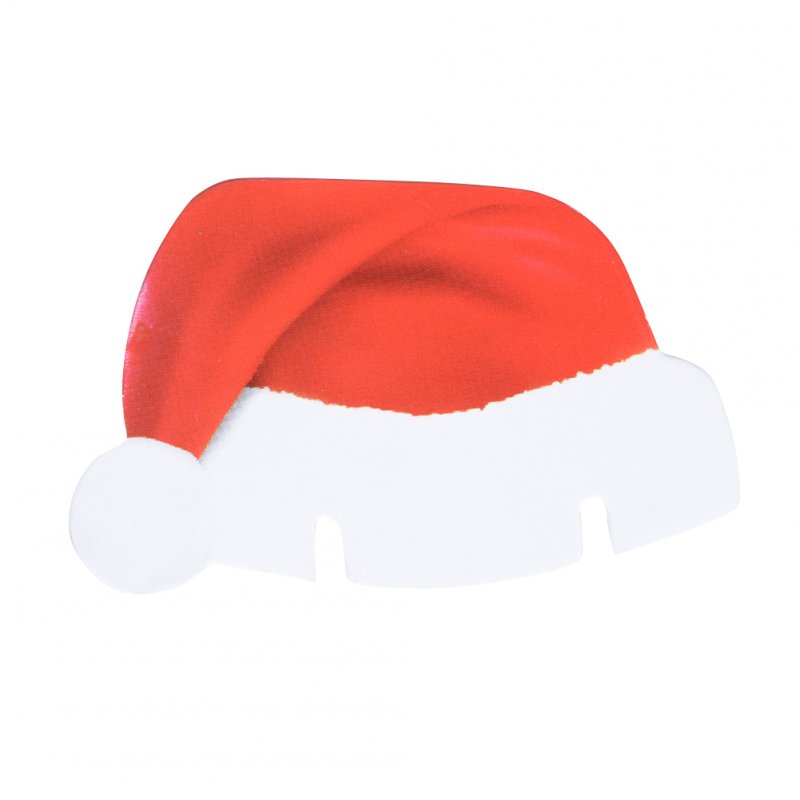 1pcs/10pcs Mini Xmas Hats Champagne Wine Glass Caps Christmas Holiday Party Decorations