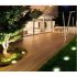 1pcs   4pcs Stainless  Steel Solar 8leds Underground Light Bronze  Color Garden Lawn Light Garden Rainproof  Lamp