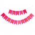 1set Banner Spanish Language Print Garlands Banners Birthday Party Decoration Ornaments Rose Pink