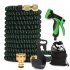 1set Flexible  Garden  Hose With Sprinkler Water Hose With Spray Nozzle For Irrigation American Standard 50ft