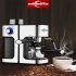 1set Steam type Coffee  Machine Automatic Milk Froth Espresso Coffee Maker Silver gray