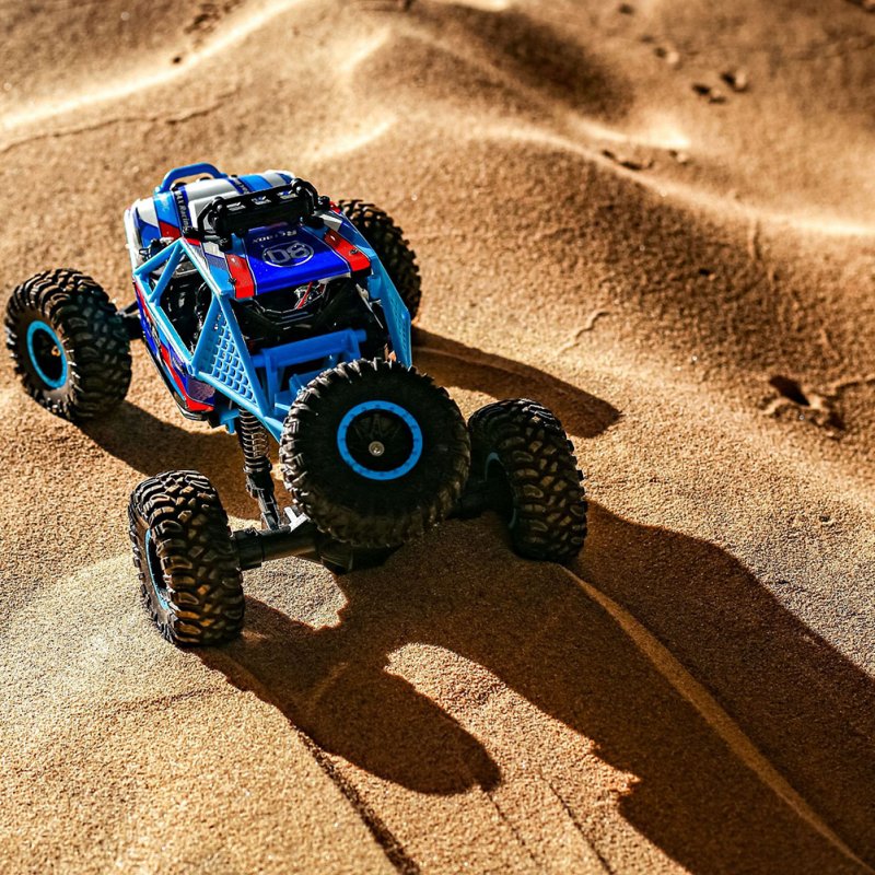 KYAMRC RC Climbing Car Vehicle Model 1:16 Full Scale 2.4G 4wd High-speed Off-road With Lights 