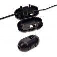 US TOWALLMARK 2PCS Outdoor Extension Cord Cover Protective Cover Black