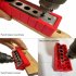 2 12mm Vertical Pocket Hole Jig 9 Hole Drill Bit Guide Jig Positioner Locator CNC Engraving Scale Wood Panel Hole Puncher Locator Woodworking Joints Tool 2 12mm