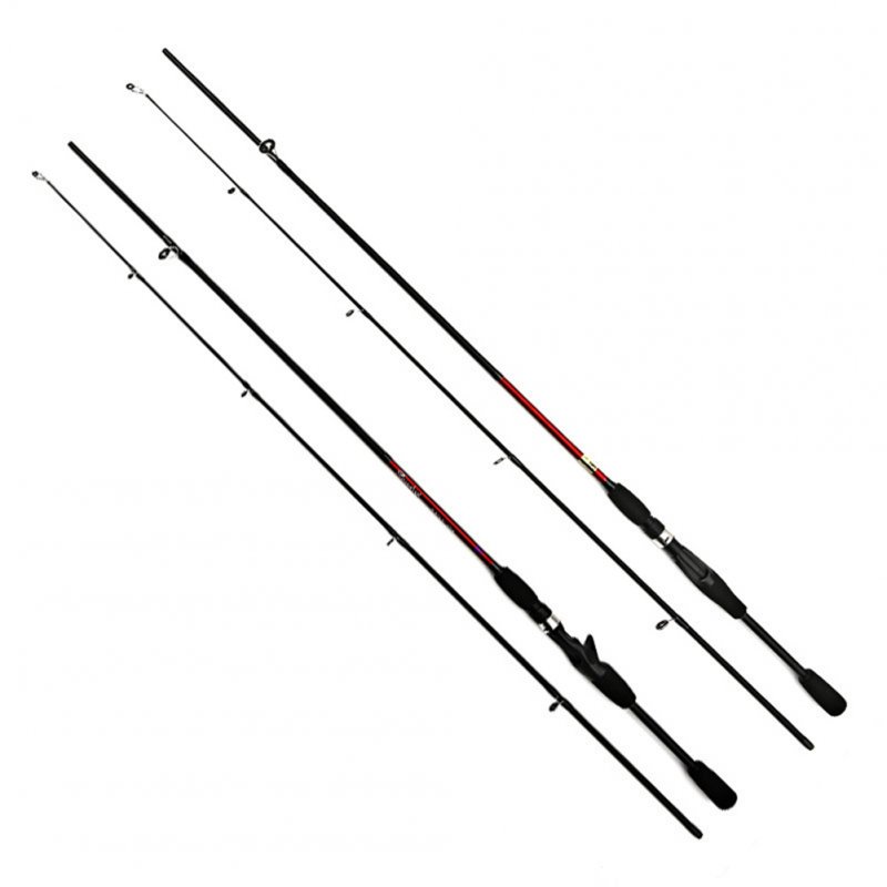 2.1m 2 Segments Fishing Rod Carbon Spinning Casting Lure Fishing Rod