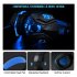 2 2M PC780 Gaming Headsets with Light Mic Stereo Earphones Deep Bass for PC Computer Gamer Laptop Black and blue do not shine