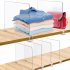 2 4 6 PCS Acrylic Fitted Shelf Dividers Closet Organization Separators Clear Shelf Dividers Wood Shelves Handbag Purse Sweater Organizer For Bedroom Kitchen Off