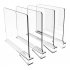 2 4 6 PCS Acrylic Fitted Shelf Dividers Closet Organization Separators Clear Shelf Dividers Wood Shelves Handbag Purse Sweater Organizer For Bedroom Kitchen Off