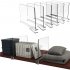 2 4 6 PCS Acrylic Fitted Shelf Dividers Closet Organization Separators Clear Shelf Dividers Wood Shelves Handbag Purse Sweater Organizer For Bedroom Kitchen Off